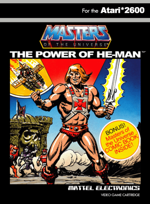 Masters of the Universe The Power of He-Man box art for Atari 2600